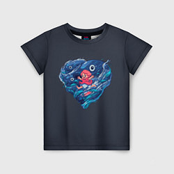 Детская футболка Ocean heart Totoro