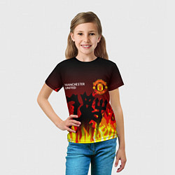 Футболка детская MANCHESTER UNITED ДЬЯВОЛ, цвет: 3D-принт — фото 2
