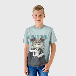 Футболка детская Girls und Panzer, цвет: 3D-принт — фото 2