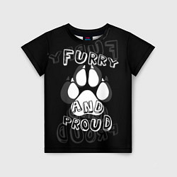 Детская футболка Furry proud