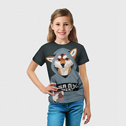Футболка детская Furry fox, цвет: 3D-принт — фото 2
