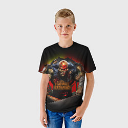 Футболка детская Five Finger Death Punch Skull, цвет: 3D-принт — фото 2