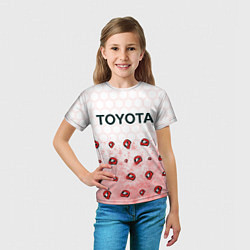 Футболка детская Тойота - Racing Паттерн, цвет: 3D-принт — фото 2