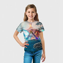 Футболка детская Ark battelfield, цвет: 3D-принт — фото 2