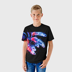 Футболка детская НЕОНОВЫЙ ПАУК, цвет: 3D-принт — фото 2