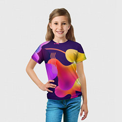 Футболка детская Rainbow T-Shirt, цвет: 3D-принт — фото 2
