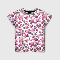 Детская футболка Геометрический розовый
