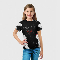 Футболка детская БЕРСЕРК чб, цвет: 3D-принт — фото 2