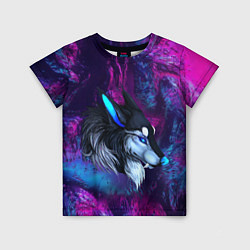 Детская футболка Синий волк