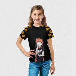 Футболка детская ХИНАТА ВОЛЕЙБОЛ!!, цвет: 3D-принт — фото 2