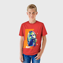 Футболка детская Kurt Cobain, цвет: 3D-принт — фото 2