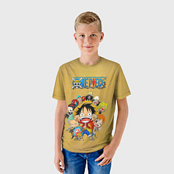 Футболка детская Персонажи One Piece Большой куш, цвет: 3D-принт — фото 2