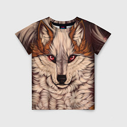 Детская футболка Красивая Волчица