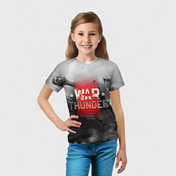 Футболка детская WAR THUNDER ВАР ТАНДЕР, цвет: 3D-принт — фото 2