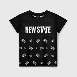 Детская футболка ПАБГ New State - Соты Паттерн