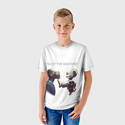 Футболка детская Доверься Машине, цвет: 3D-принт — фото 2
