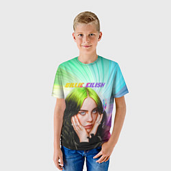 Футболка детская BILLIE EILISH БИЛЛИ АЙЛИШ Z, цвет: 3D-принт — фото 2