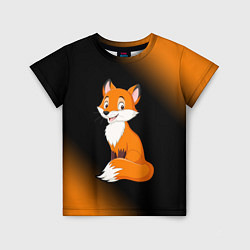 Детская футболка Лисичка - Градиент