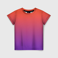 Детская футболка Оранжевый и Фиолетовый