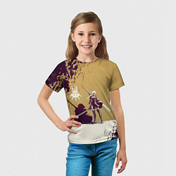 Футболка детская Yorha 2B Nier Automata Z, цвет: 3D-принт — фото 2