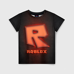 Детская футболка ROBLOX NEON RED