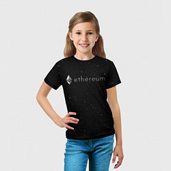 Футболка детская Ethereum, цвет: 3D-принт — фото 2