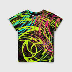 Детская футболка Разноцветные спирали