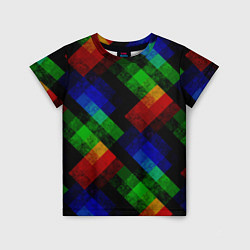 Детская футболка Разноцветный мраморный узор