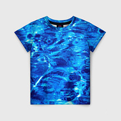 Детская футболка Голубая Вода Текстура