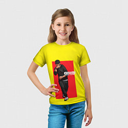 Футболка детская Стильный Эминем, цвет: 3D-принт — фото 2