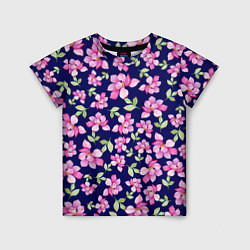 Детская футболка Акварельные цветы Магнолии