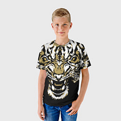 Футболка детская Рычание джунглей, цвет: 3D-принт — фото 2