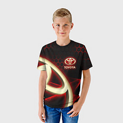 Футболка детская Тойота Toyota, цвет: 3D-принт — фото 2