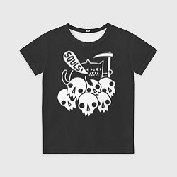 Футболка детская Кот - Жнец, цвет: 3D-принт