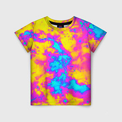 Детская футболка Яркая абстракция космических красок