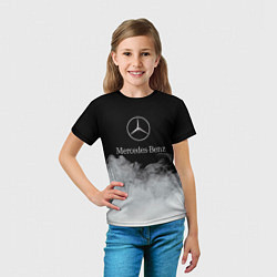 Футболка детская Mercedes-Benz Облака, цвет: 3D-принт — фото 2