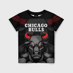 Футболка детская CHICAGO BULLS ЯРОСТНЫЙ БЫК, цвет: 3D-принт