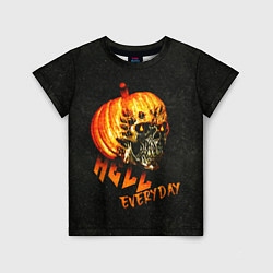 Детская футболка Helloween череп тыква scull pumkin