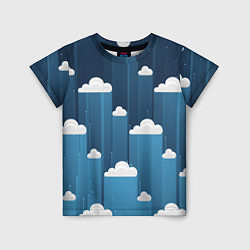 Детская футболка Облака в очереди