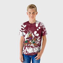 Футболка детская Аризона Койотис, НХЛ, цвет: 3D-принт — фото 2