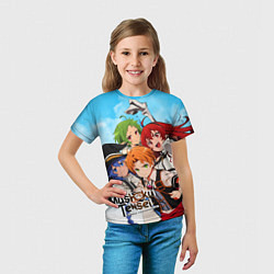 Футболка детская Реинкарнация безработного главные герои, цвет: 3D-принт — фото 2