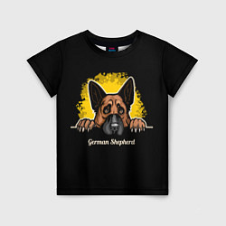 Футболка детская Немецкая Овчарка German Shepherd, цвет: 3D-принт