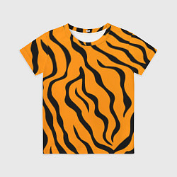 Футболка детская ТИГРИННЫЕ ПОЛОСЫ, цвет: 3D-принт