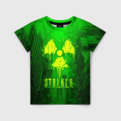 Футболка детская STALKER LOGO RADIATOIN NEON TOXIC, цвет: 3D-принт