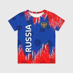 Футболка детская Патриот России Я Русский!, цвет: 3D-принт