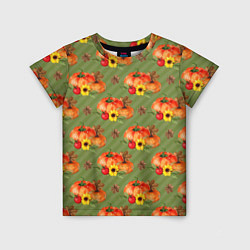 Детская футболка Овощи: Тыквы паттерн