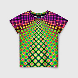 Детская футболка Неоновая геометрия абстракция