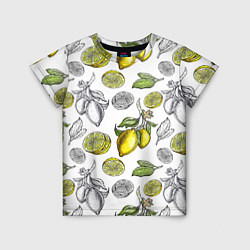 Детская футболка Лимонный паттерн