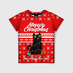 Детская футболка MEOW CHRISTMAS