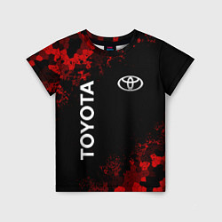 Футболка детская TOYOTA MILITARY PIXEL BLACK RED, цвет: 3D-принт